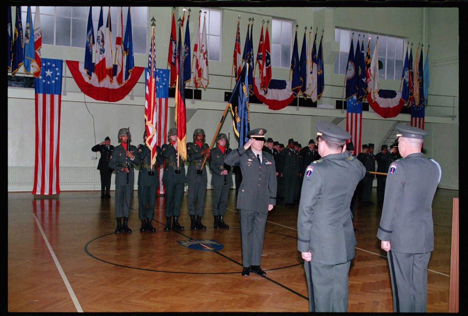 Fotografie: Außerdienststellung der 42nd Engineer Company der U.S. Army Berlin in Berlin-Lichterfelde