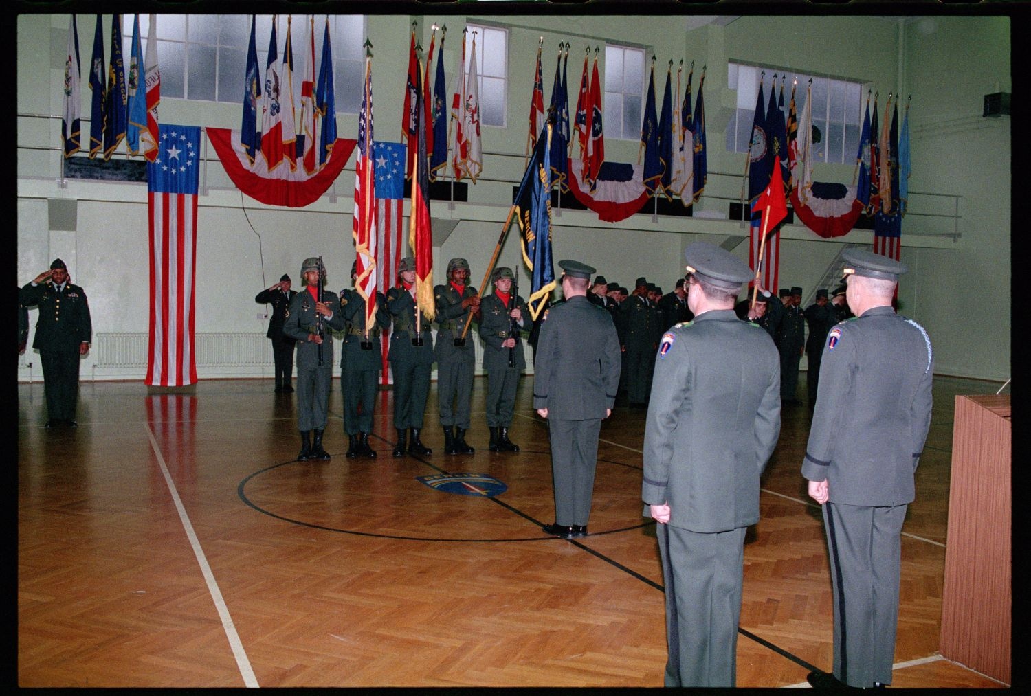 Fotografie: Außerdienststellung der 42nd Engineer Company der U.S. Army Berlin in Berlin-Lichterfelde