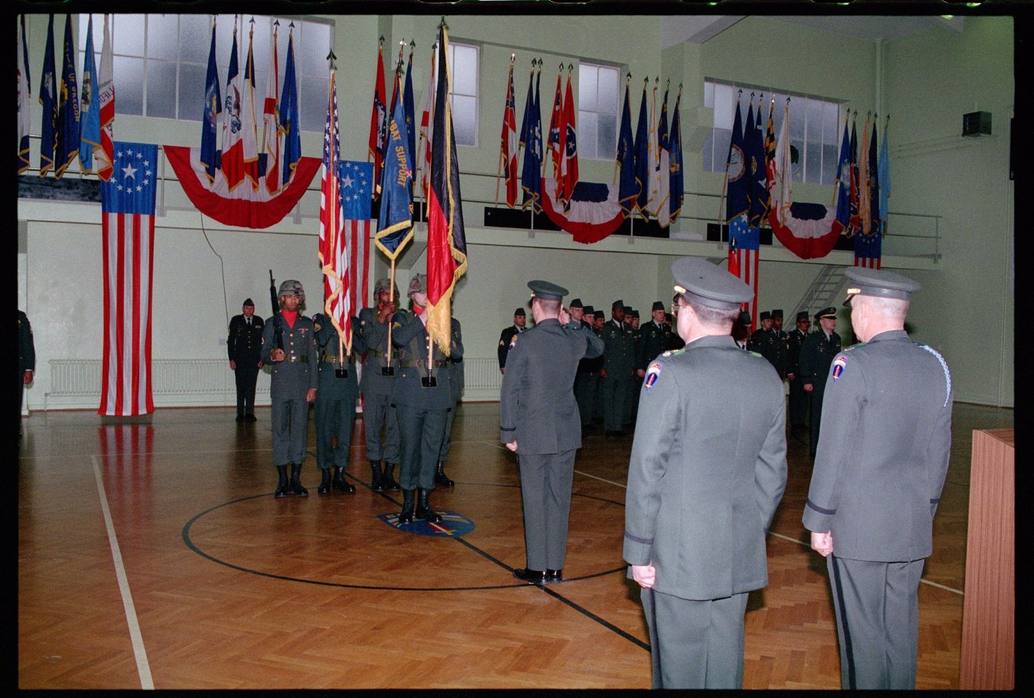 Fotografie: Außerdienststellung der 42nd Engineer Company der U.S. Army Berlin in Berlin-Lichterfelde