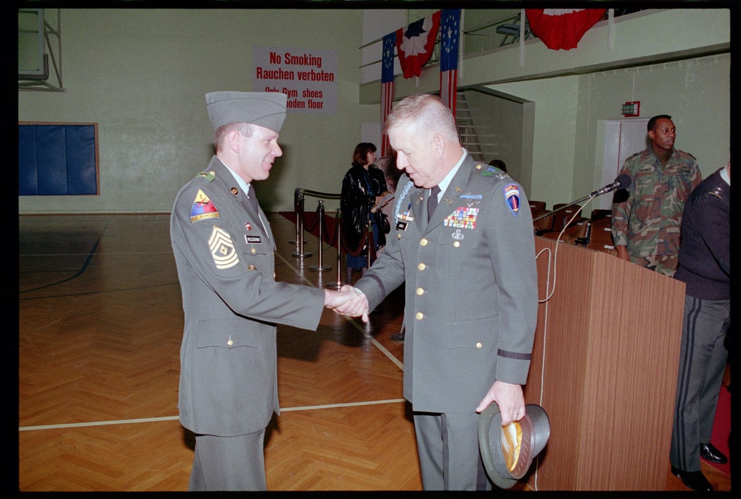 Fotografie: Außerdienststellung der 42nd Engineer Company der U.S. Army Berlin in Berlin-Lichterfelde