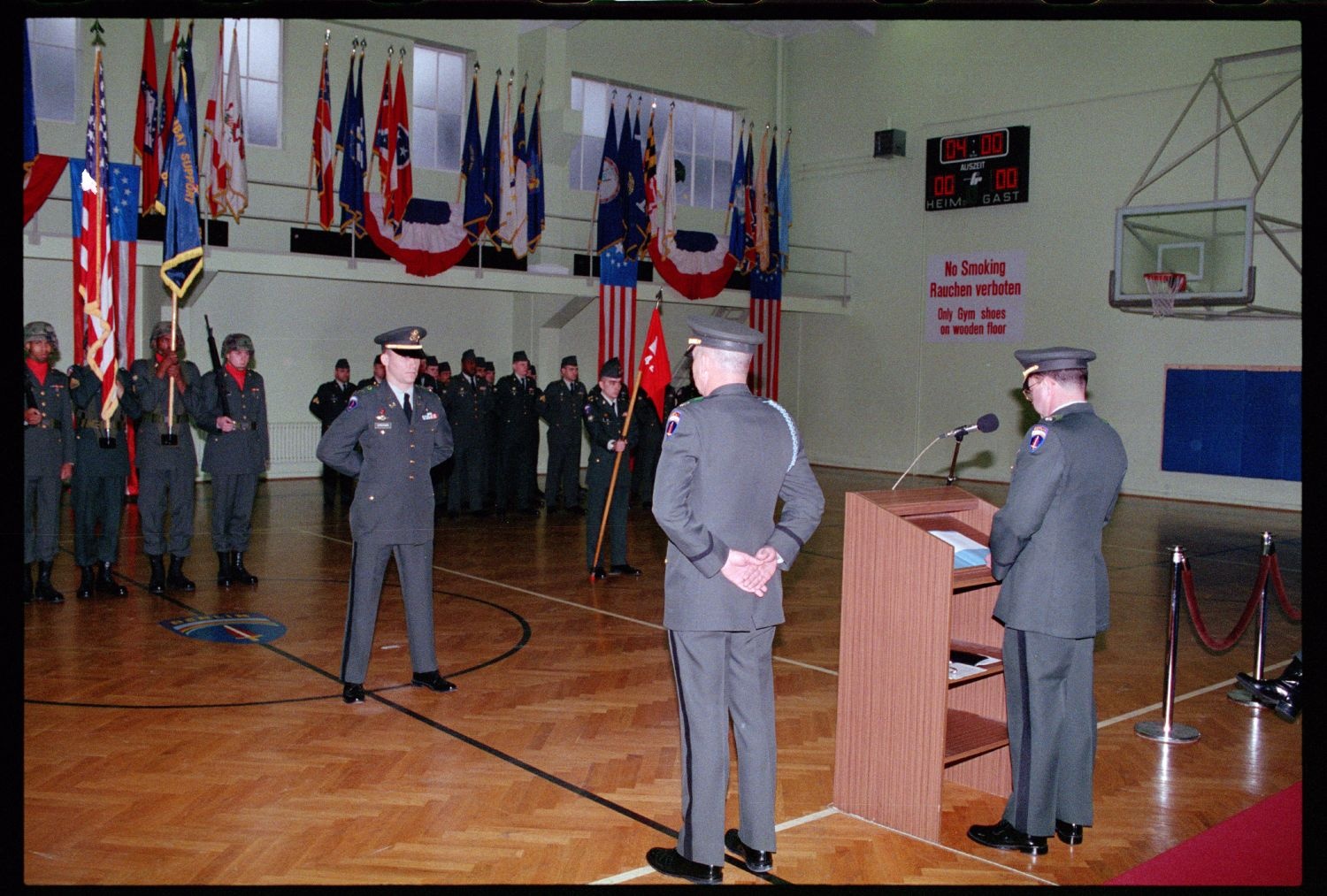 Fotografie: Außerdienststellung der 42nd Engineer Company der U.S. Army Berlin in Berlin-Lichterfelde