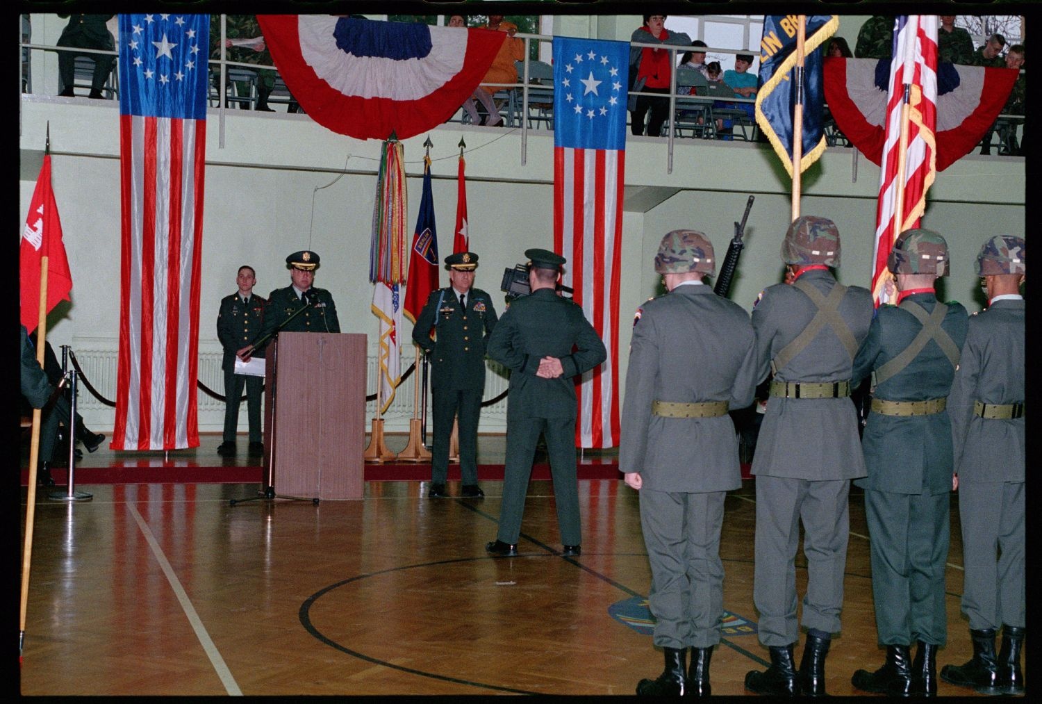 Fotografie: Außerdienststellung der 42nd Engineer Company der U.S. Army Berlin in Berlin-Lichterfelde