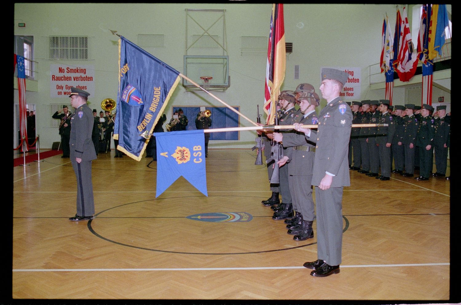 Fotografie: Außerdienststellung der A Company, Combat Support Battalion der U.S. Army Berlin in Berlin-Lichterfelde