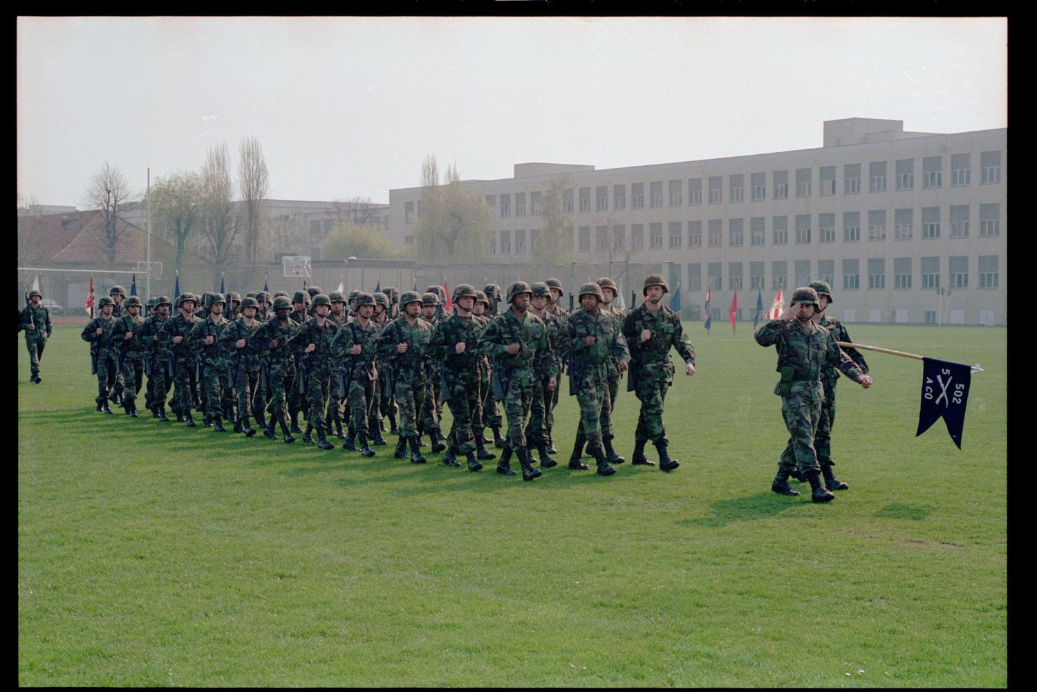 Fotografie: Ehrenzeremonie zur Außerdienststellung des 5th Battalion 502nd Infantry Regiment der U.S. Army Berlin in Berlin-Lichterfelde