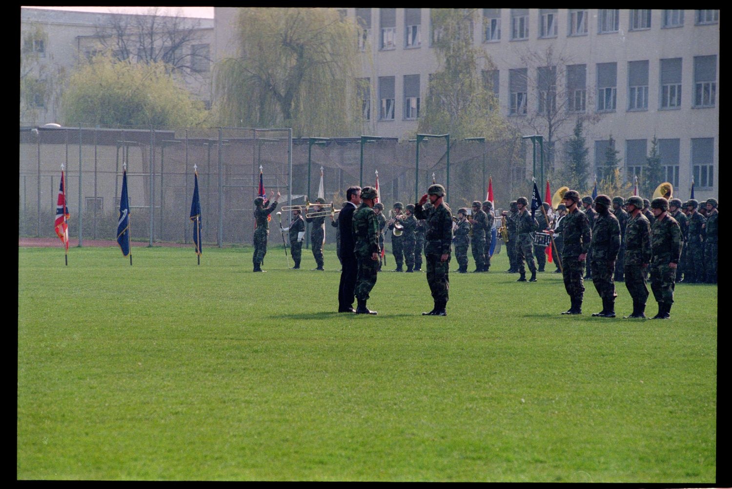 Fotografie: Ehrenzeremonie zur Außerdienststellung des 5th Battalion 502nd Infantry Regiment der U.S. Army Berlin in Berlin-Lichterfelde