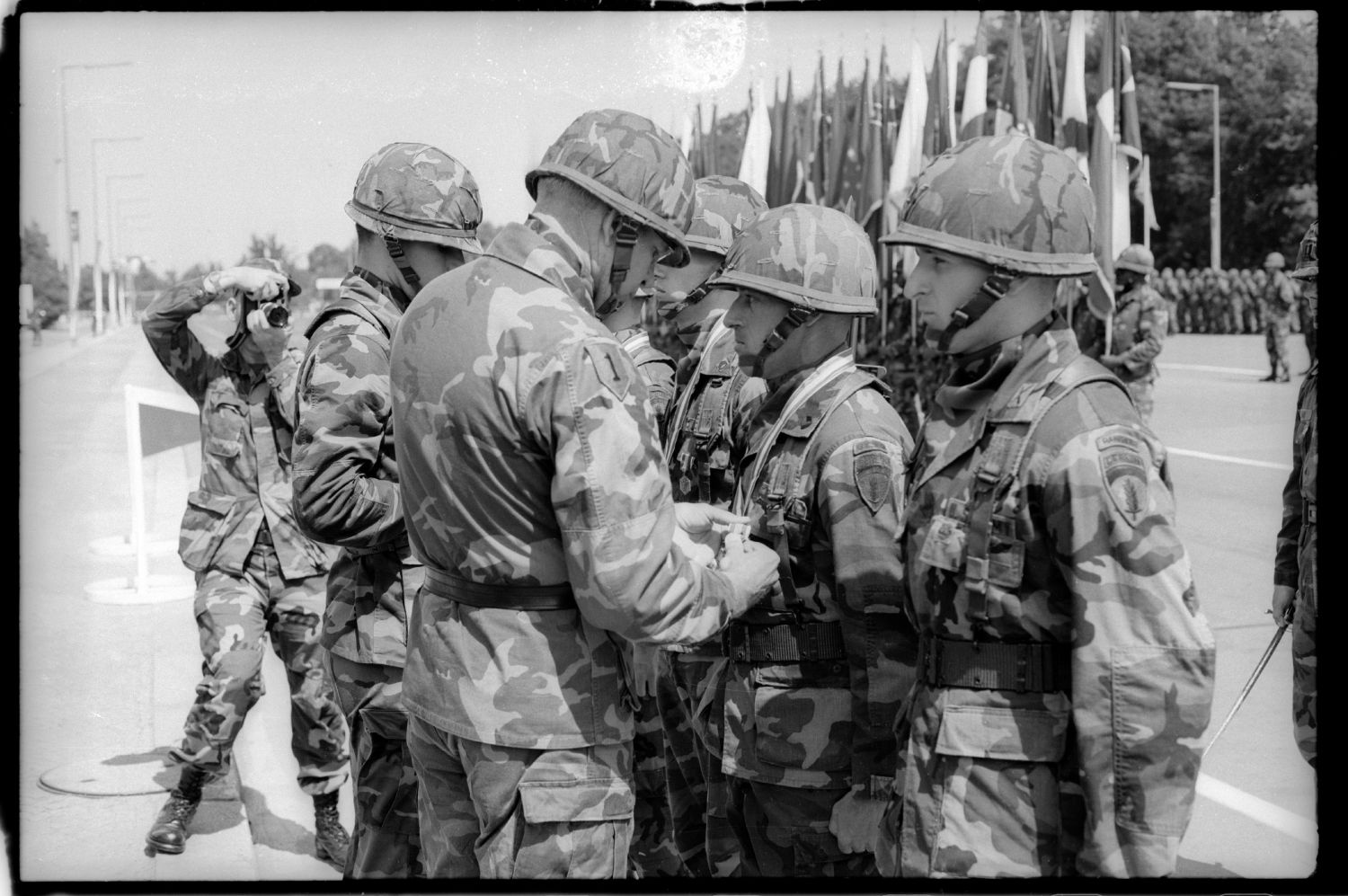 S/w-Fotografie: Recognition Day der U.S. Army Berlin Brigade in Berlin-Lichterfelde