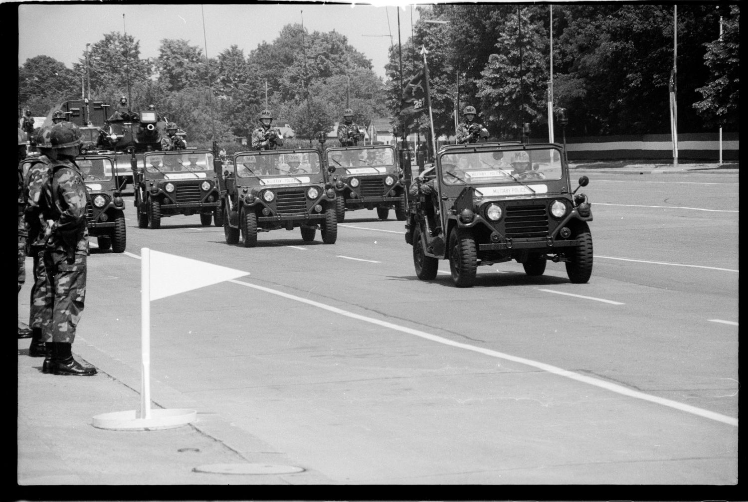 s/w-Fotografie: Recognition Day der U.S. Army Berlin Brigade in Berlin-Lichterfelde