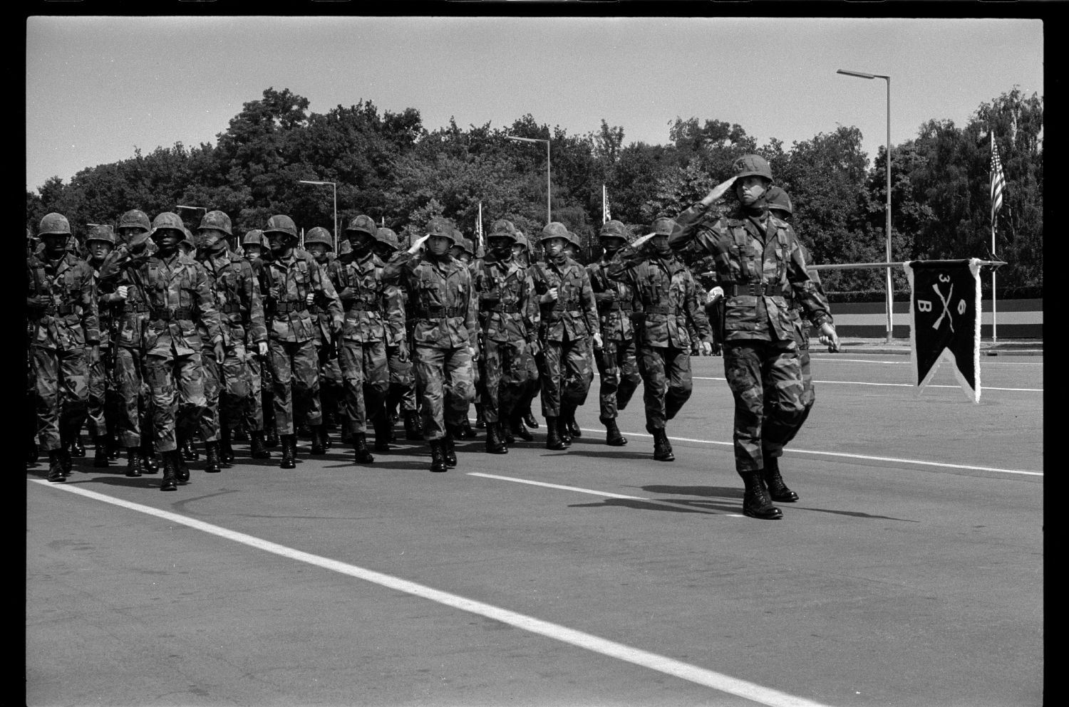 S/w-Fotografie: Recognition Day der U.S. Army Berlin Brigade in Berlin-Lichterfelde