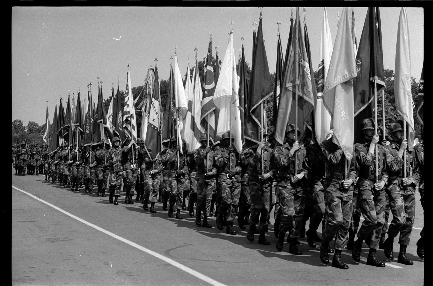 s/w-Fotografie: Recognition Day der U.S. Army Berlin Brigade in Berlin-Lichterfelde