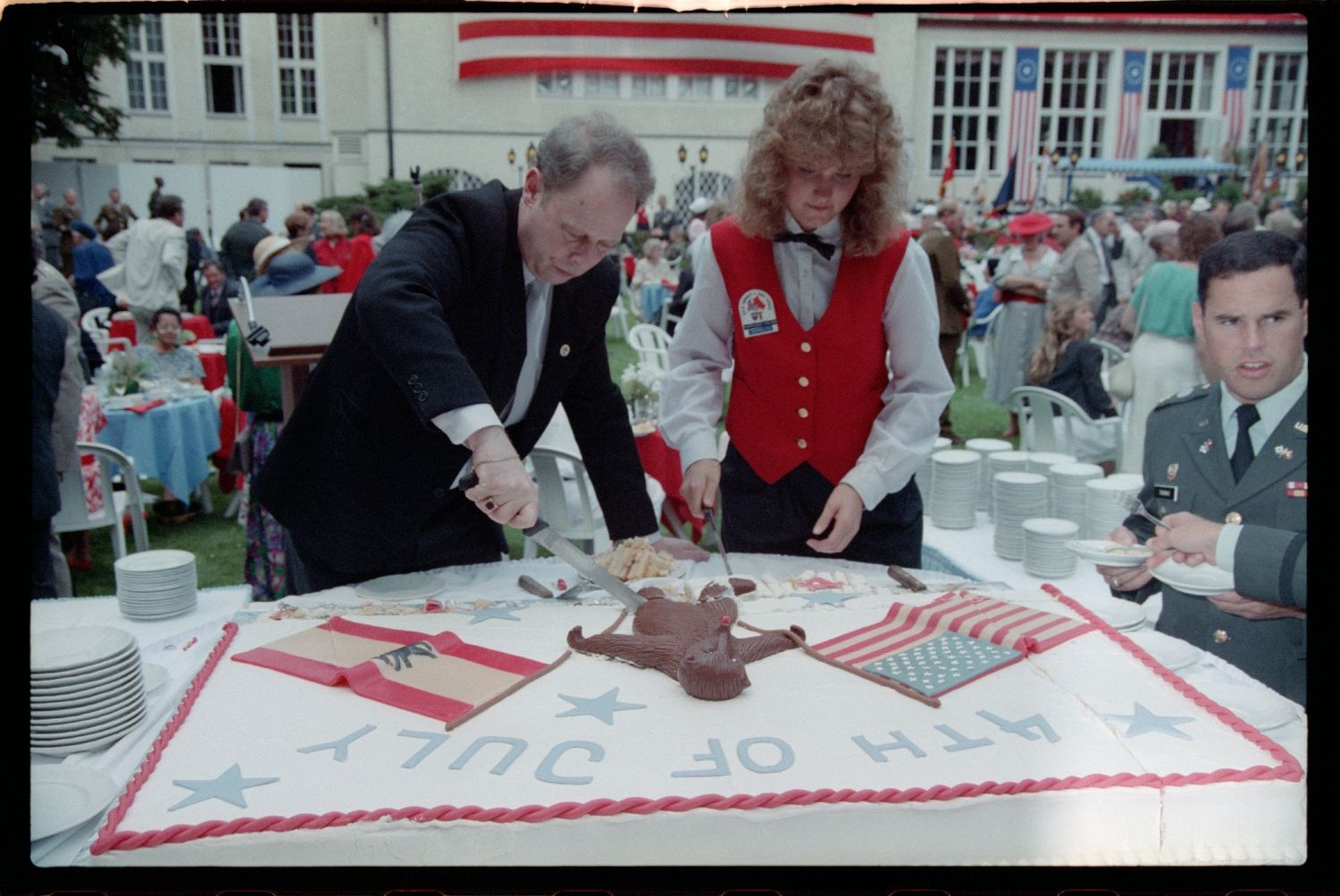 Fotografie: Empfang zum 4th of July im Harnack House in Berlin-Dahlem