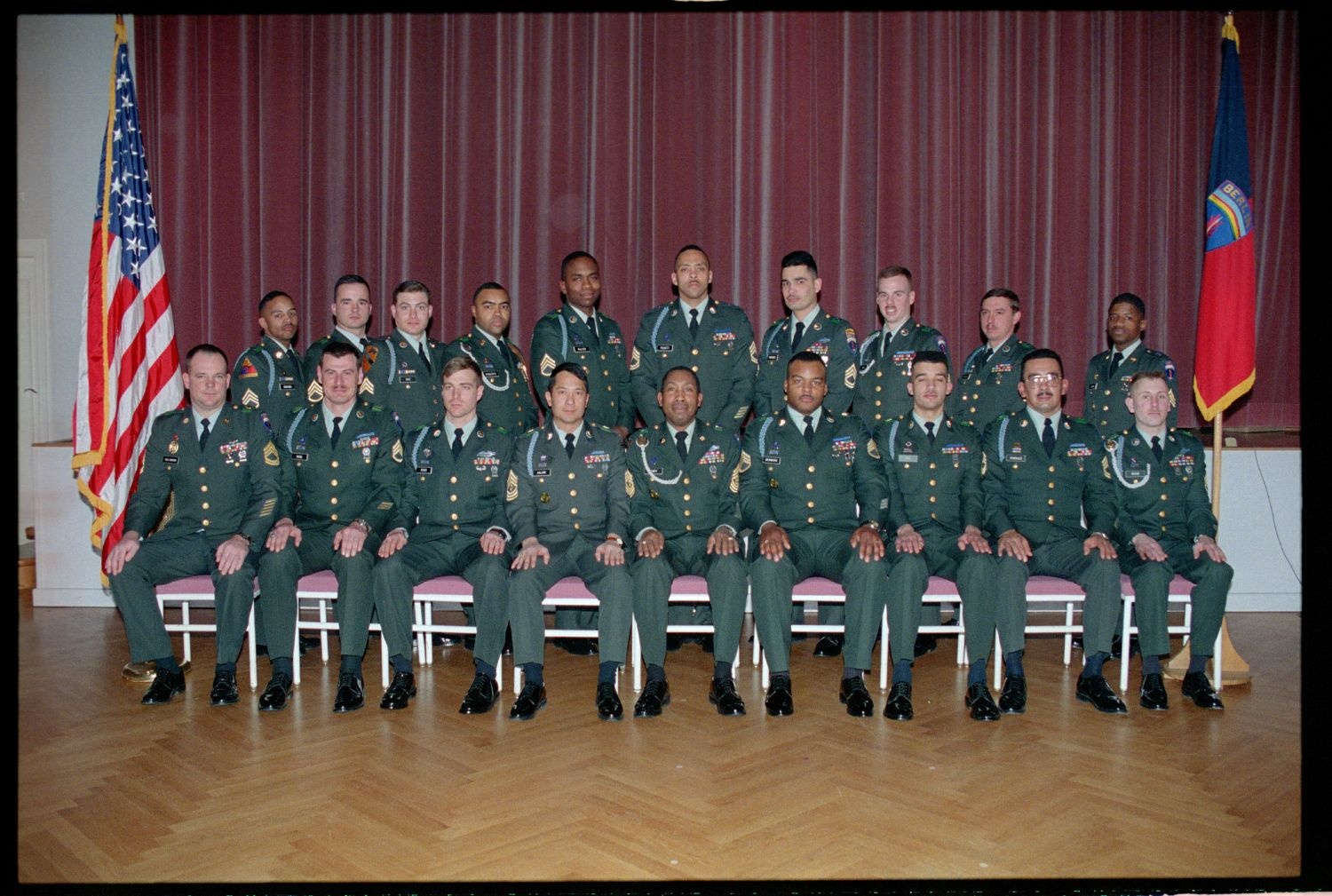 Fotografie: Unteroffiziere des 5th Battalion 502nd Infantry Regiment der U.S. Army Berlin in Berlin-Dahlem