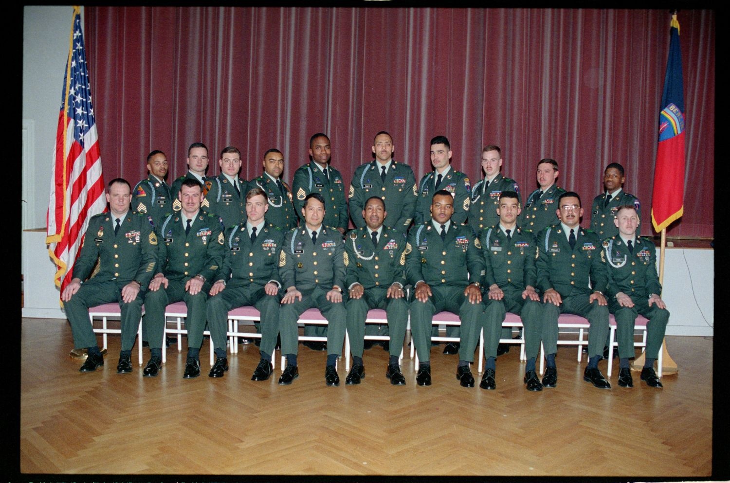 Fotografie: Unteroffiziere des 5th Battalion 502nd Infantry Regiment der U.S. Army Berlin in Berlin-Dahlem