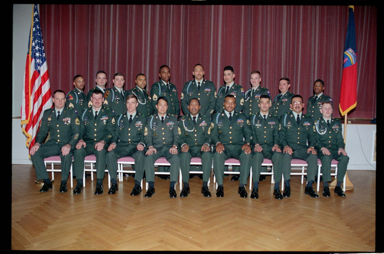 Fotografie: Unteroffiziere des 5th Battalion 502nd Infantry Regiment der U.S. Army Berlin in Berlin-Dahlem