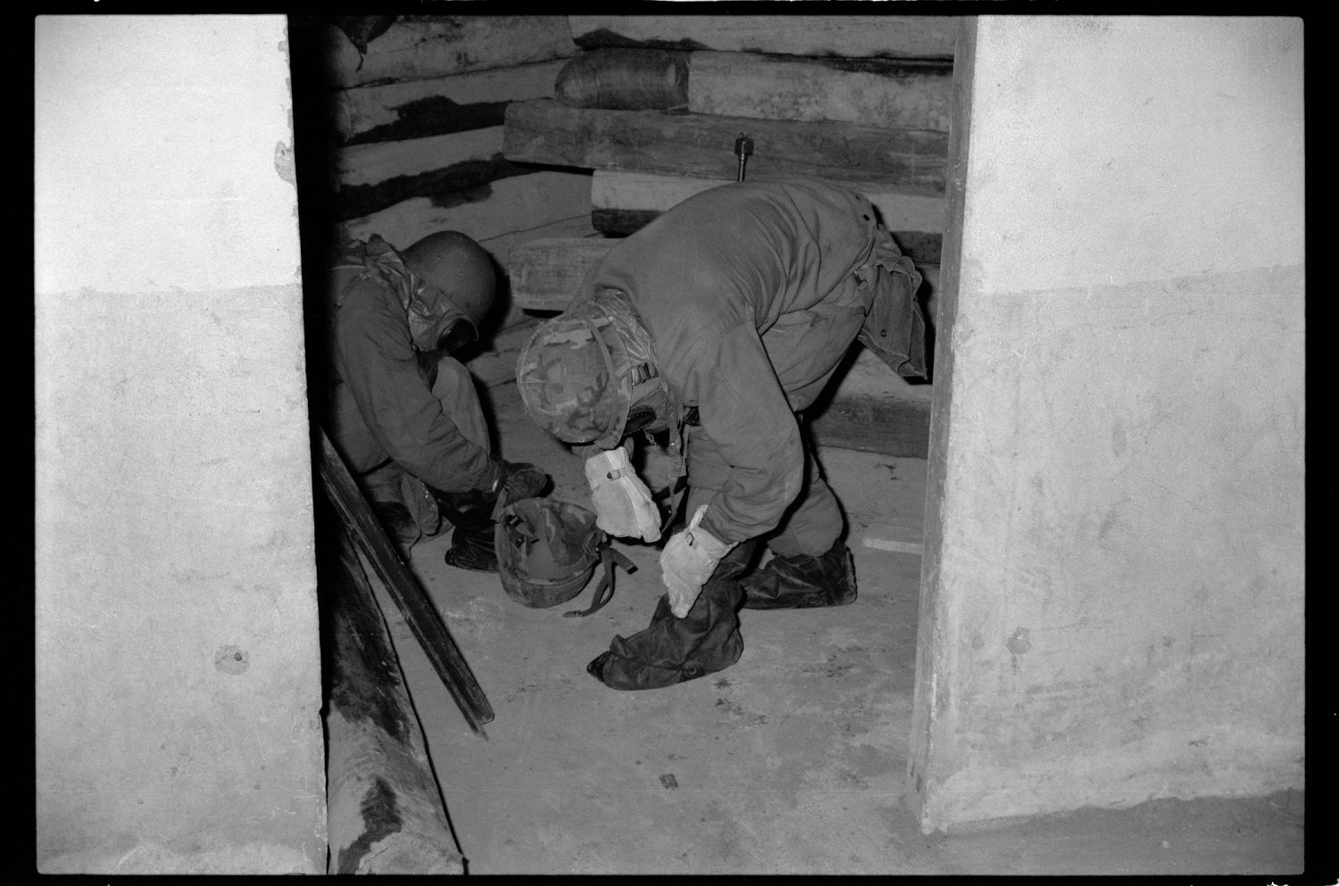 S/w-Fotografie: ARTEP Truppenübung der U.S. Army Berlin Brigade in Berlin-Lichterfelde