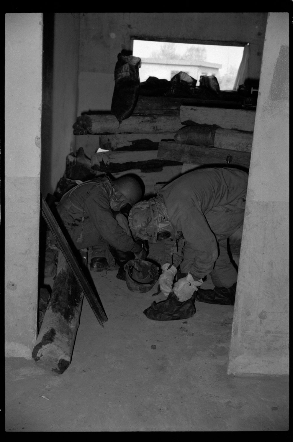 S/w-Fotografie: ARTEP Truppenübung der U.S. Army Berlin Brigade in Berlin-Lichterfelde