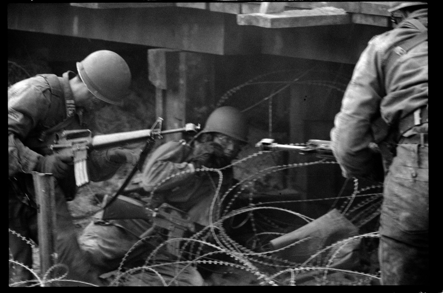 S/w-Fotografie: ARTEP Truppenübung der U.S. Army Berlin Brigade in Berlin-Lichterfelde