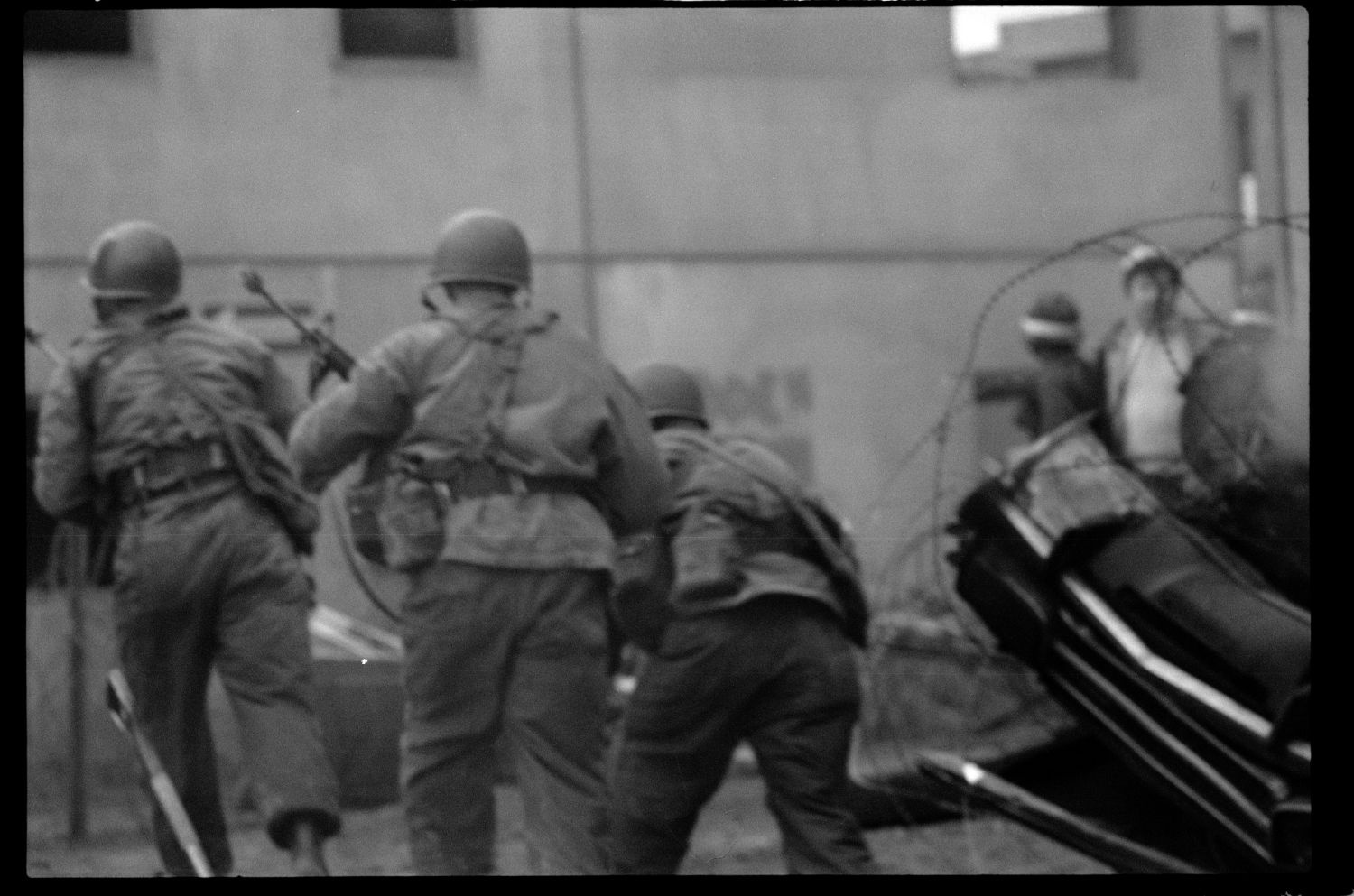 S/w-Fotografie: ARTEP Truppenübung der U.S. Army Berlin Brigade in Berlin-Lichterfelde