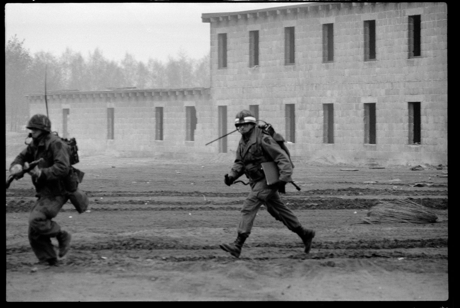 S/w-Fotografie: ARTEP Truppenübung der U.S. Army Berlin Brigade in Berlin-Lichterfelde