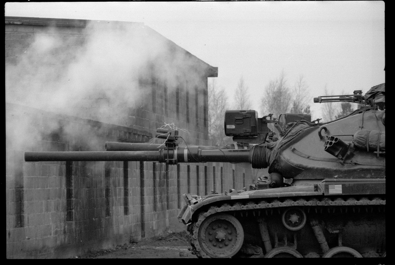 S/w-Fotografie: ARTEP Truppenübung der U.S. Army Berlin Brigade in Berlin-Lichterfelde