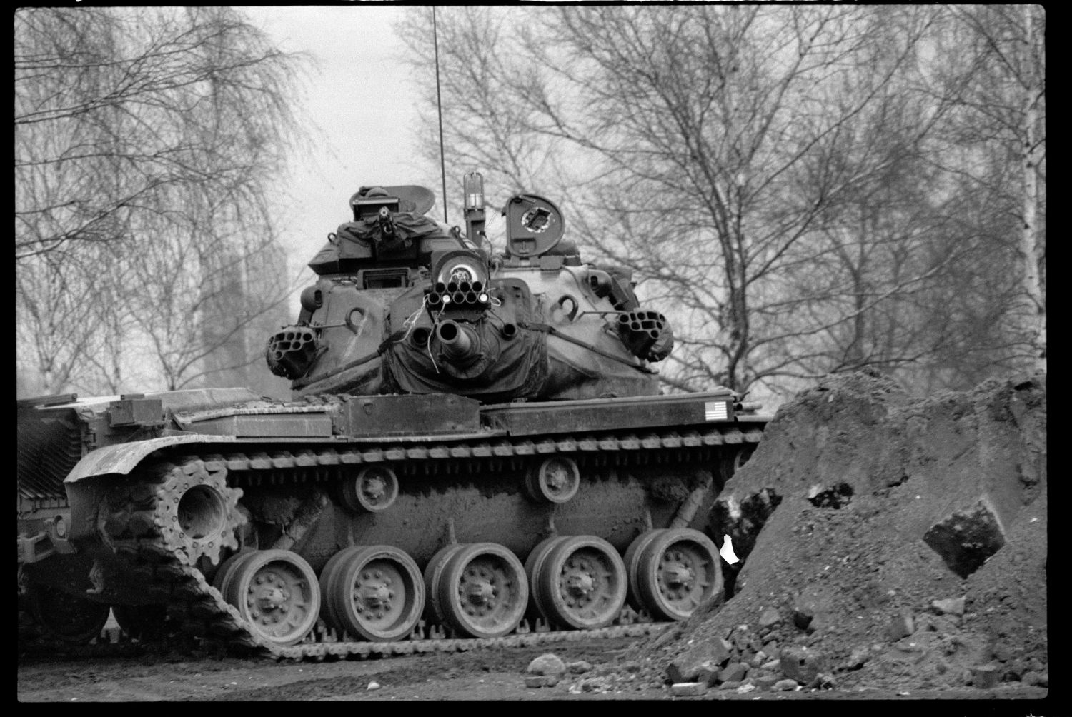 S/w-Fotografie: ARTEP Truppenübung der U.S. Army Berlin Brigade in Berlin-Lichterfelde