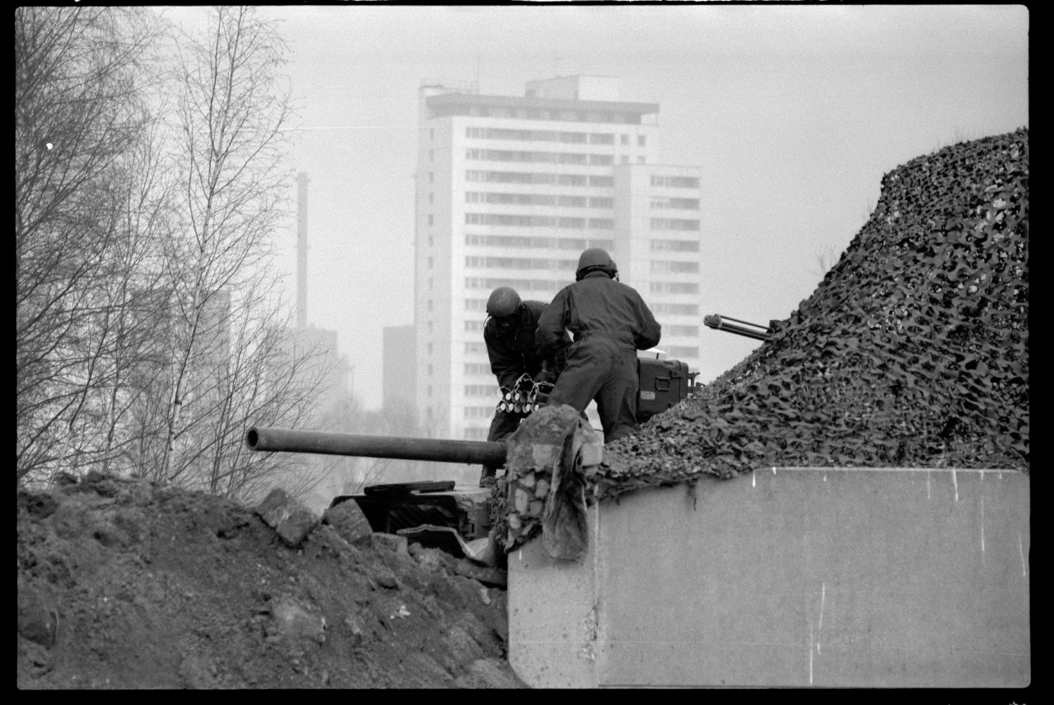 S/w-Fotografie: ARTEP Truppenübung der U.S. Army Berlin Brigade in Berlin-Lichterfelde