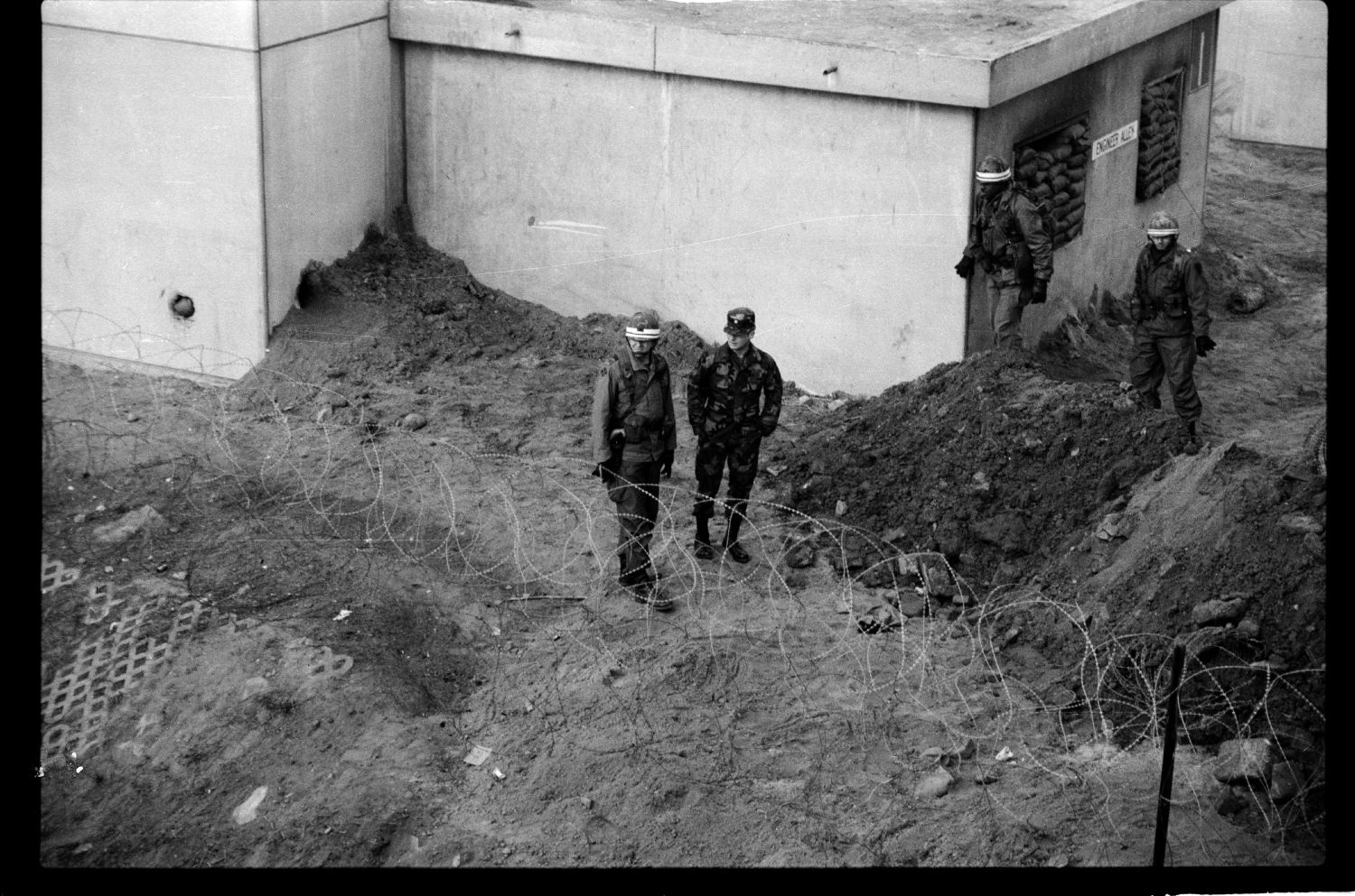 S/w-Fotografie: ARTEP Truppenübung der U.S. Army Berlin Brigade in Berlin-Lichterfelde