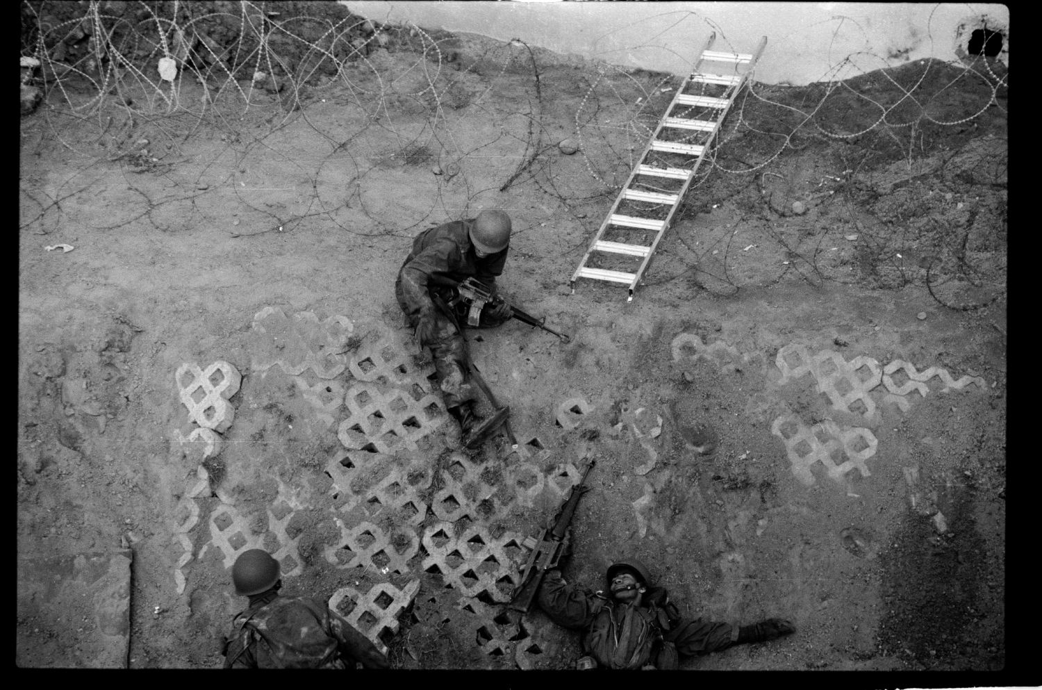 S/w-Fotografie: ARTEP Truppenübung der U.S. Army Berlin Brigade in Berlin-Lichterfelde