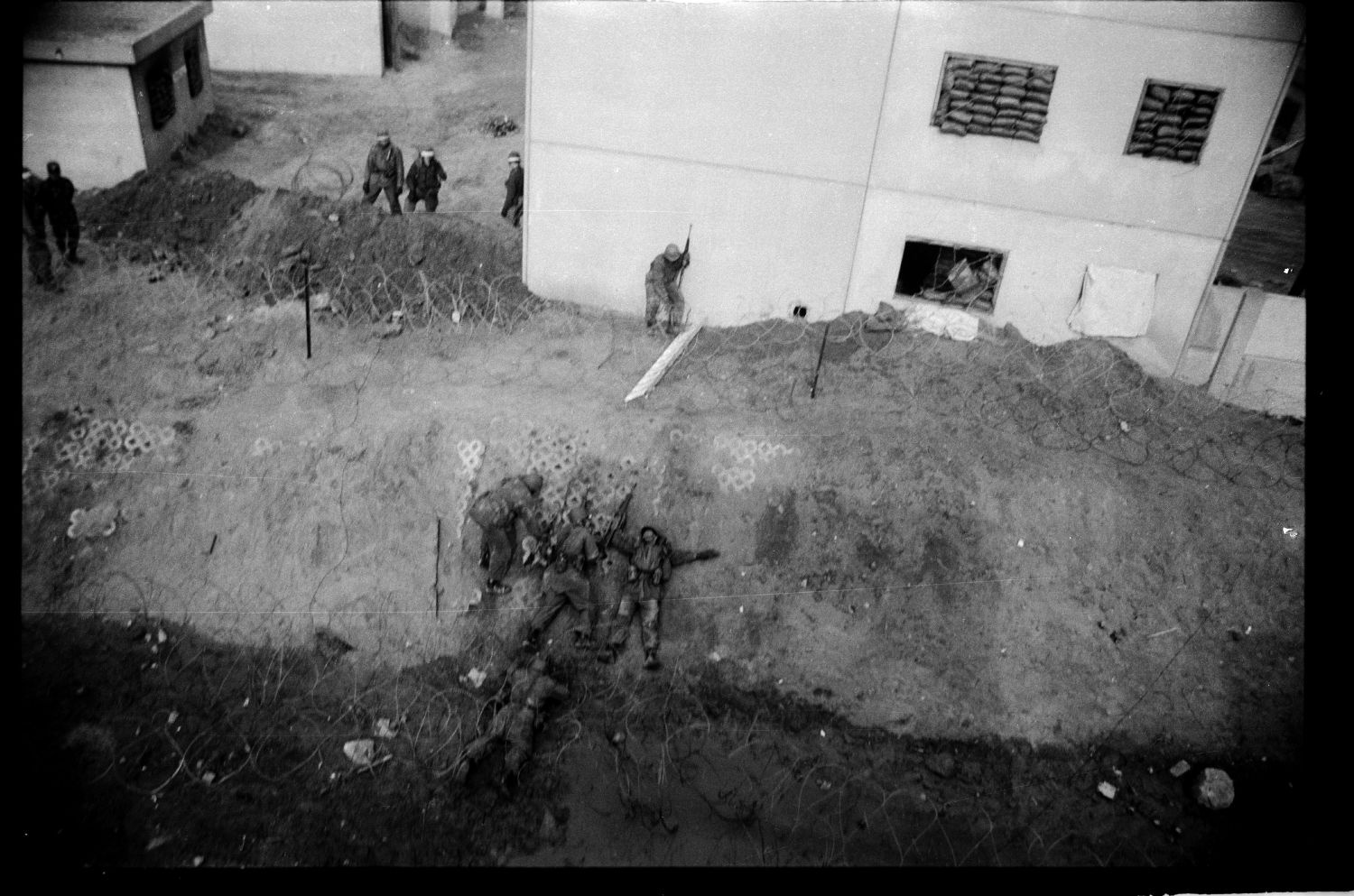 S/w-Fotografie: ARTEP Truppenübung der U.S. Army Berlin Brigade in Berlin-Lichterfelde