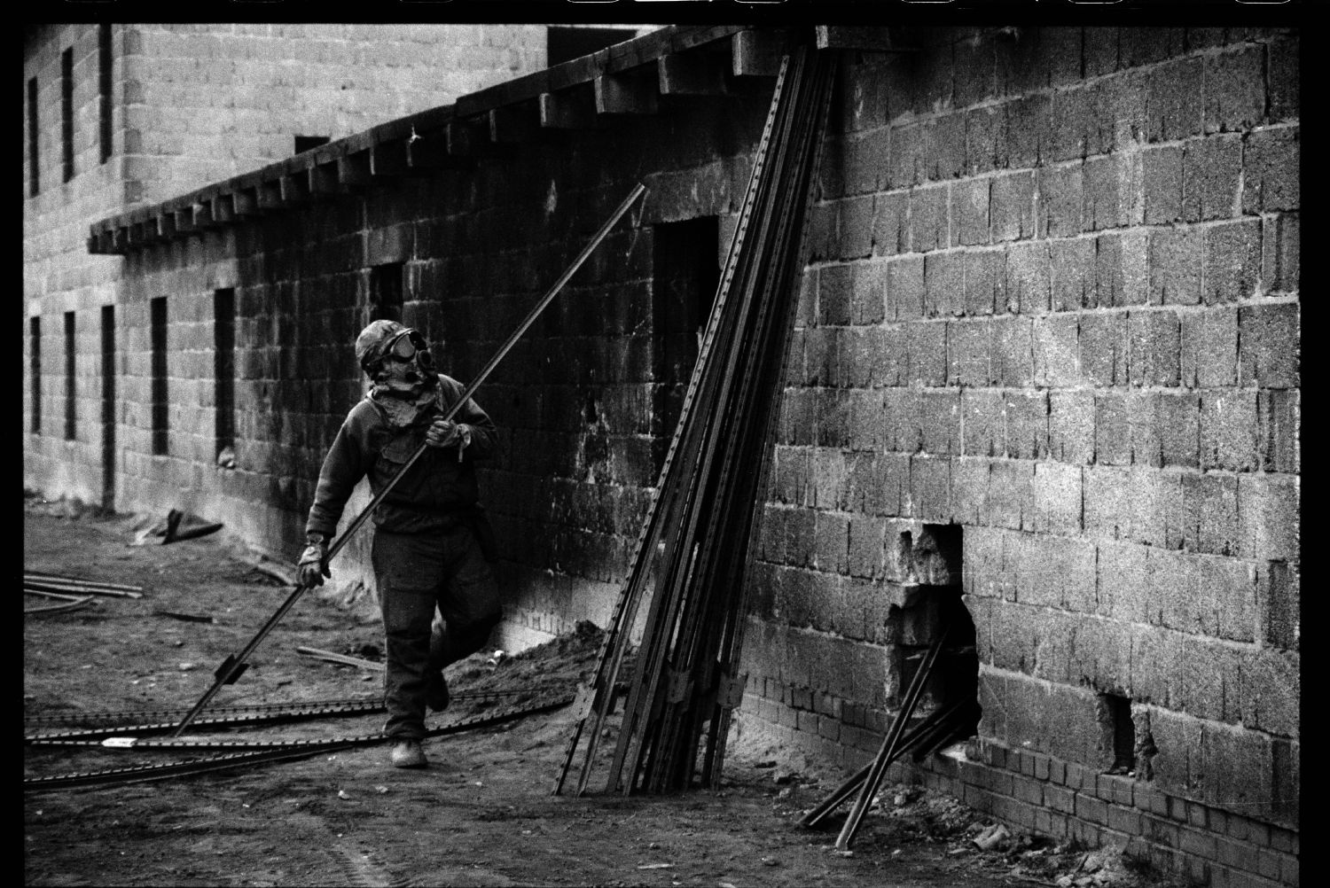 S/w-Fotografie: ARTEP Truppenübung der U.S. Army Berlin Brigade in Berlin-Lichterfelde