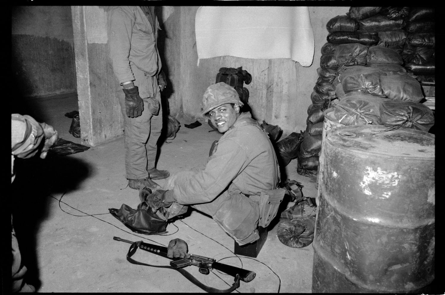 S/w-Fotografie: ARTEP Truppenübung der U.S. Army Berlin Brigade in Berlin-Lichterfelde