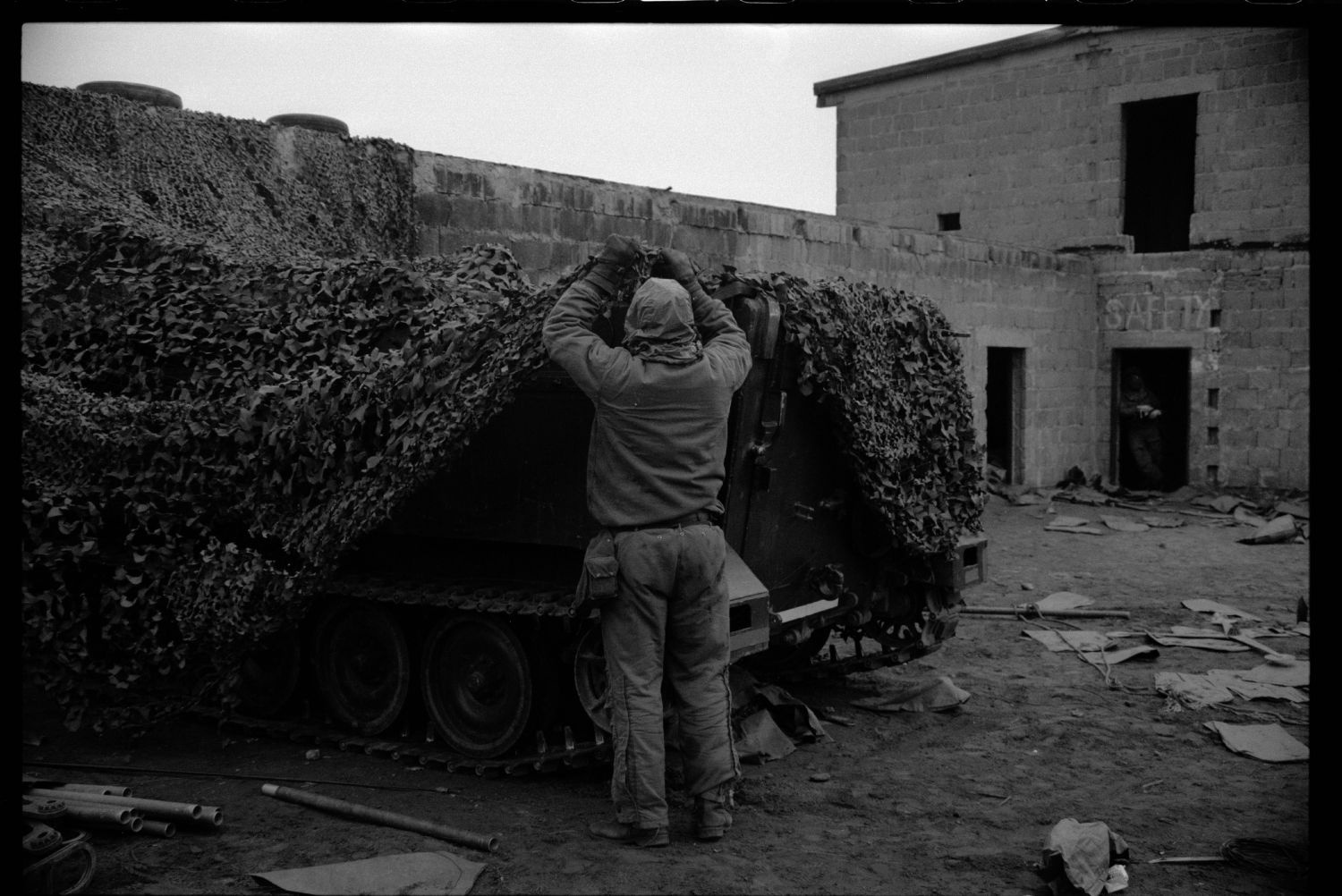 S/w-Fotografie: ARTEP Truppenübung der U.S. Army Berlin Brigade in Berlin-Lichterfelde