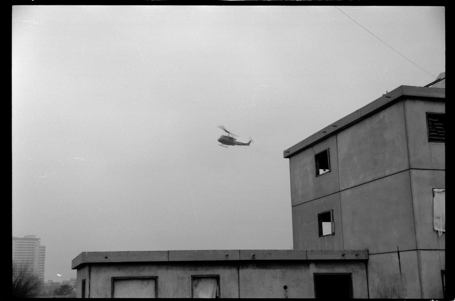 s/w-Fotografie: ARTEP Truppenübung der U.S. Army Berlin Brigade in Berlin-Lichterfelde