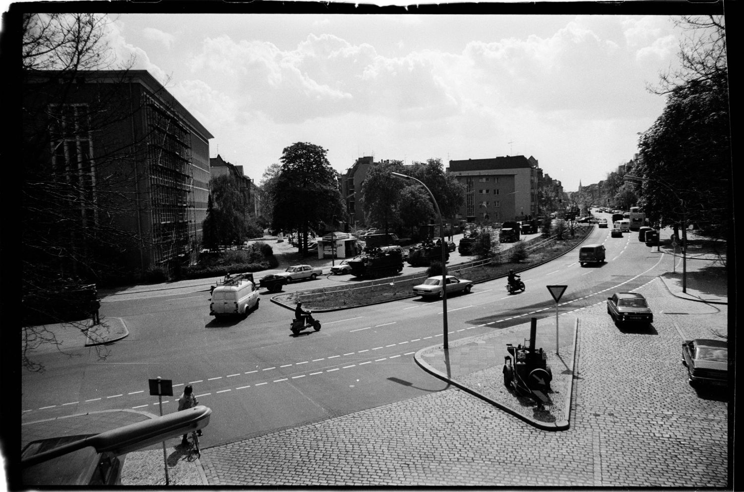 S/w-Fotografie: ARTEP Truppenübung der U.S. Army Berlin Brigade in Berlin