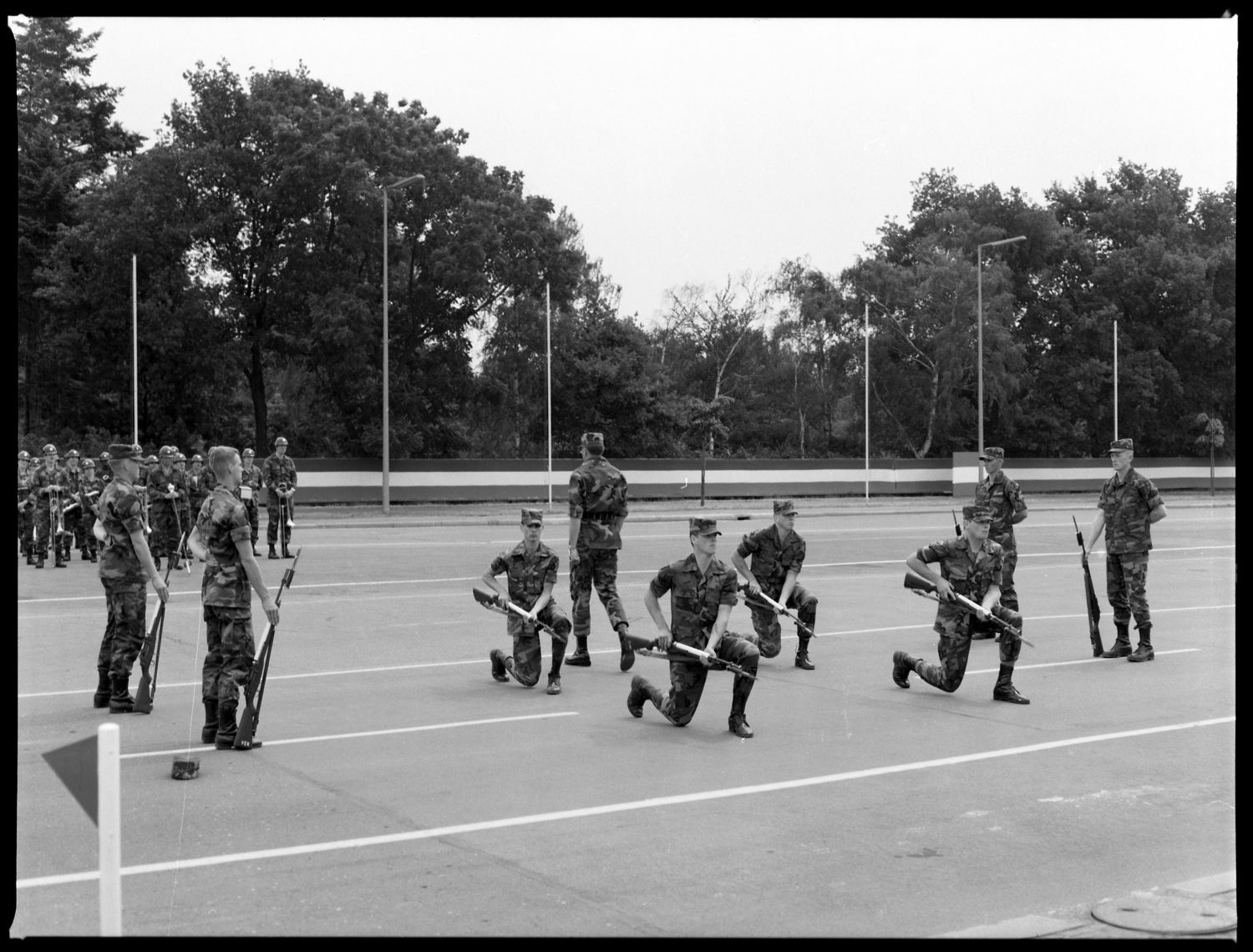 S/w-Fotografie: Recognition Day der U.S. Army Berlin Brigade in Berlin-Lichterfelde