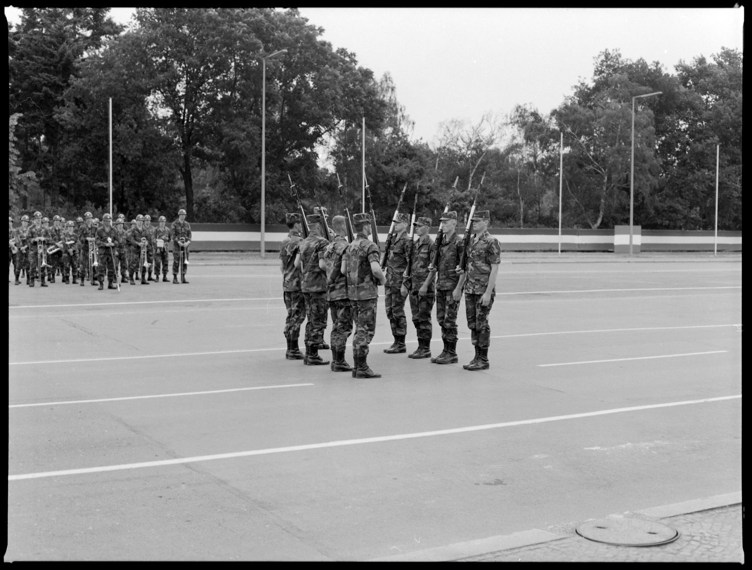 S/w-Fotografie: Recognition Day der U.S. Army Berlin Brigade in Berlin-Lichterfelde