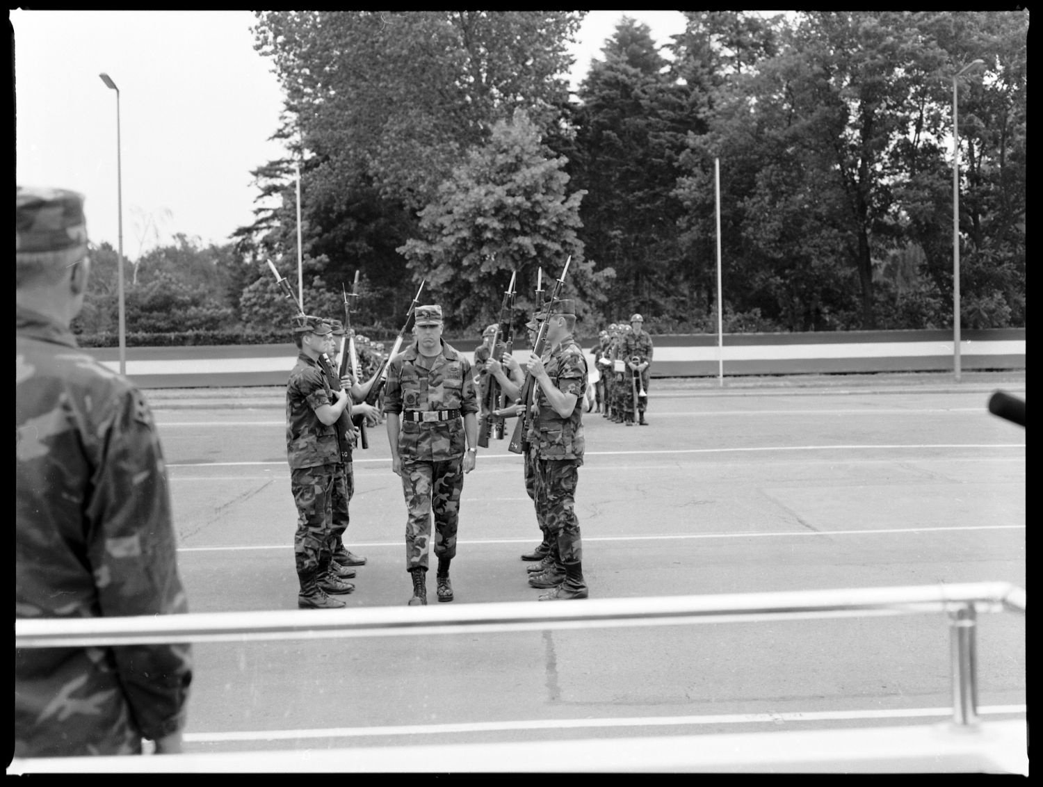 S/w-Fotografie: Recognition Day der U.S. Army Berlin Brigade in Berlin-Lichterfelde