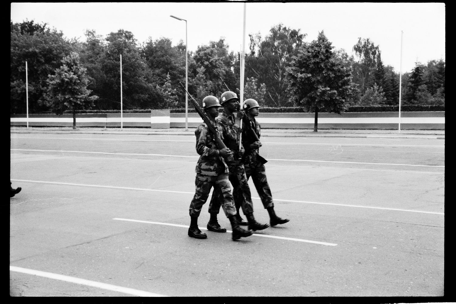 S/w-Fotografie: Recognition Day der U.S. Army Berlin Brigade in Berlin-Lichterfelde