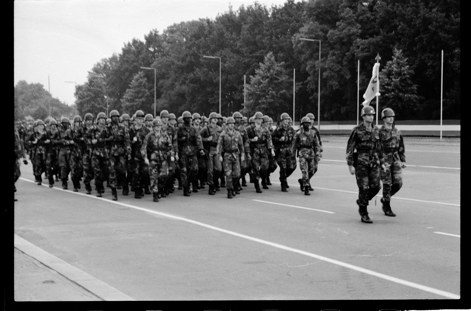 s/w-Fotografie: Recognition Day der U.S. Army Berlin Brigade in Berlin-Lichterfelde