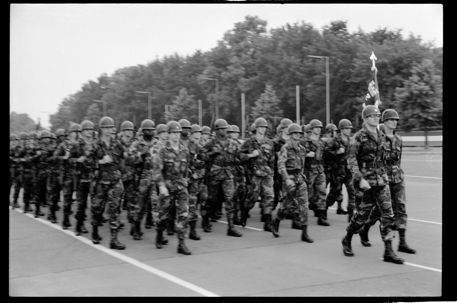 S/w-Fotografie: Recognition Day der U.S. Army Berlin Brigade in Berlin-Lichterfelde