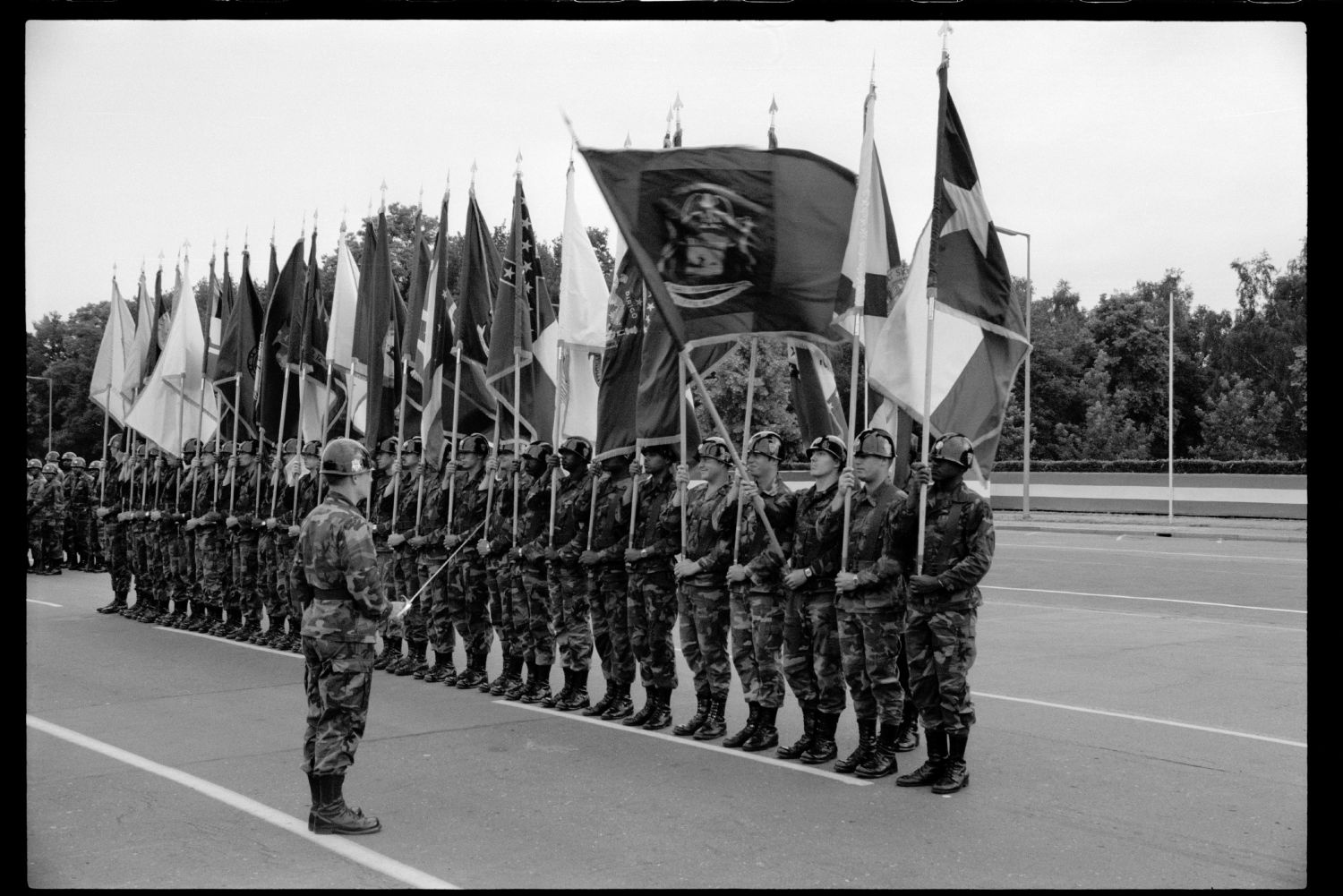 S/w-Fotografie: Recognition Day der U.S. Army Berlin Brigade in Berlin-Lichterfelde