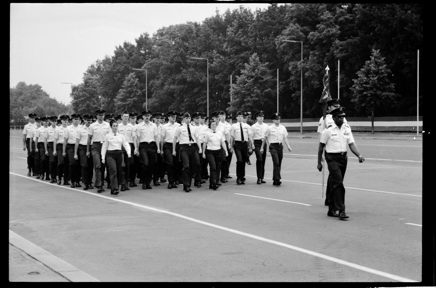 s/w-Fotografie: Recognition Day der U.S. Army Berlin Brigade in Berlin-Lichterfelde