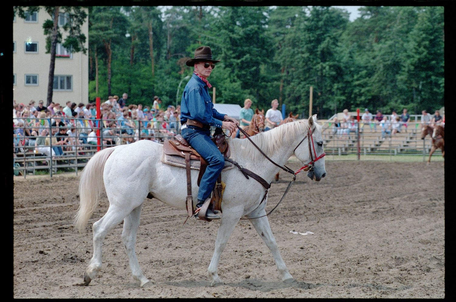 Fotografie: Rodeo Mania 1993 auf dem Festplatz Deutsch-Amerikanisches Volksfest in Berlin-Dahlem