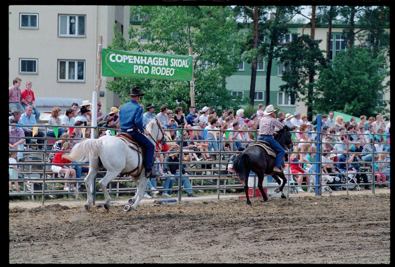 Fotografie: Rodeo Mania 1993 auf dem Festplatz Deutsch-Amerikanisches Volksfest in Berlin-Dahlem