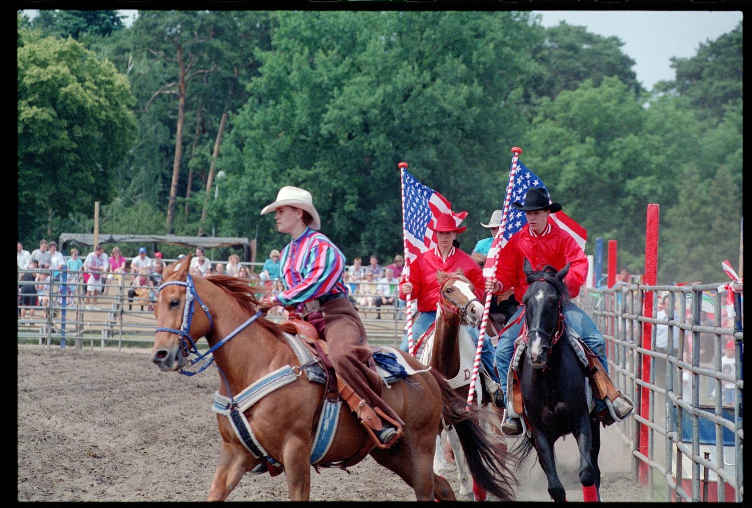 Fotografie: Rodeo Mania 1993 auf dem Festplatz Deutsch-Amerikanisches Volksfest in Berlin-Dahlem