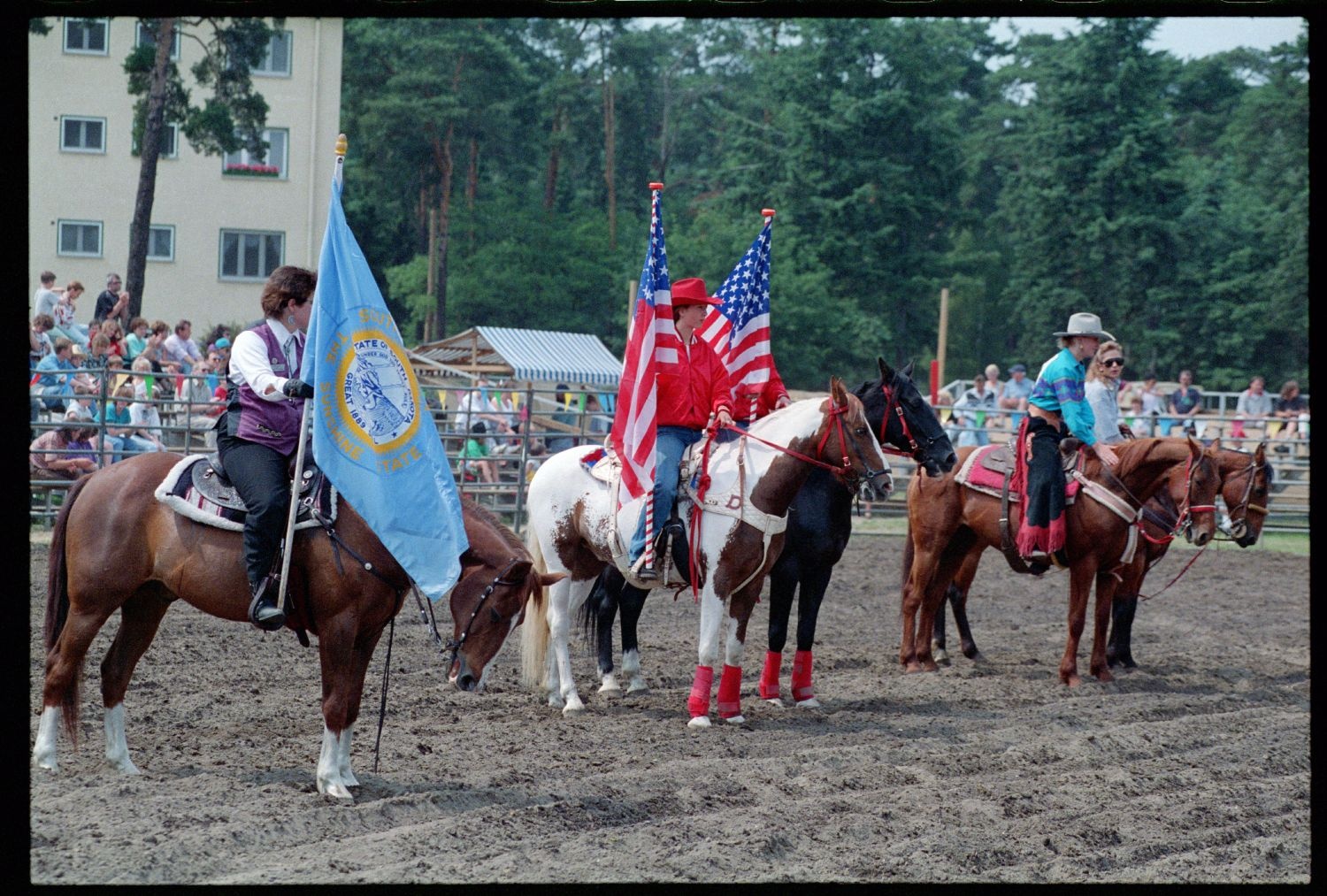 Fotografie: Rodeo Mania 1993 auf dem Festplatz Deutsch-Amerikanisches Volksfest in Berlin-Dahlem