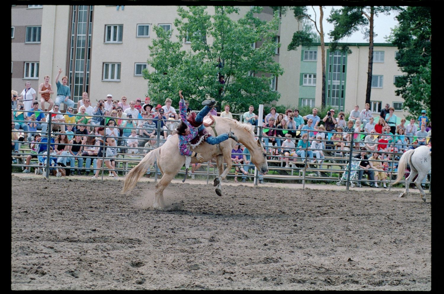 Fotografie: Rodeo Mania 1993 auf dem Festplatz Deutsch-Amerikanisches Volksfest in Berlin-Dahlem