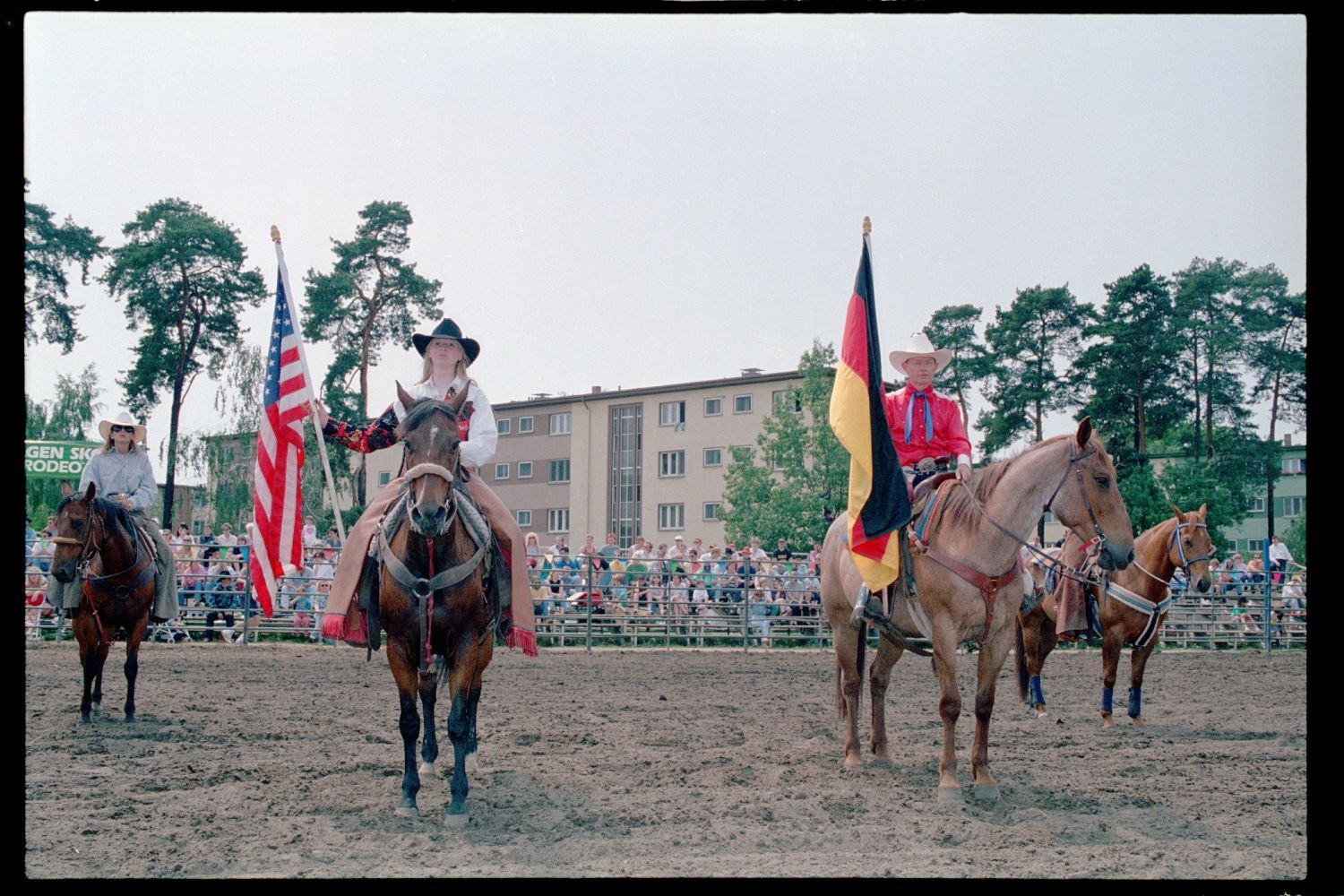 Fotografie: Rodeo Mania 1993 auf dem Festplatz Deutsch-Amerikanisches Volksfest in Berlin-Dahlem