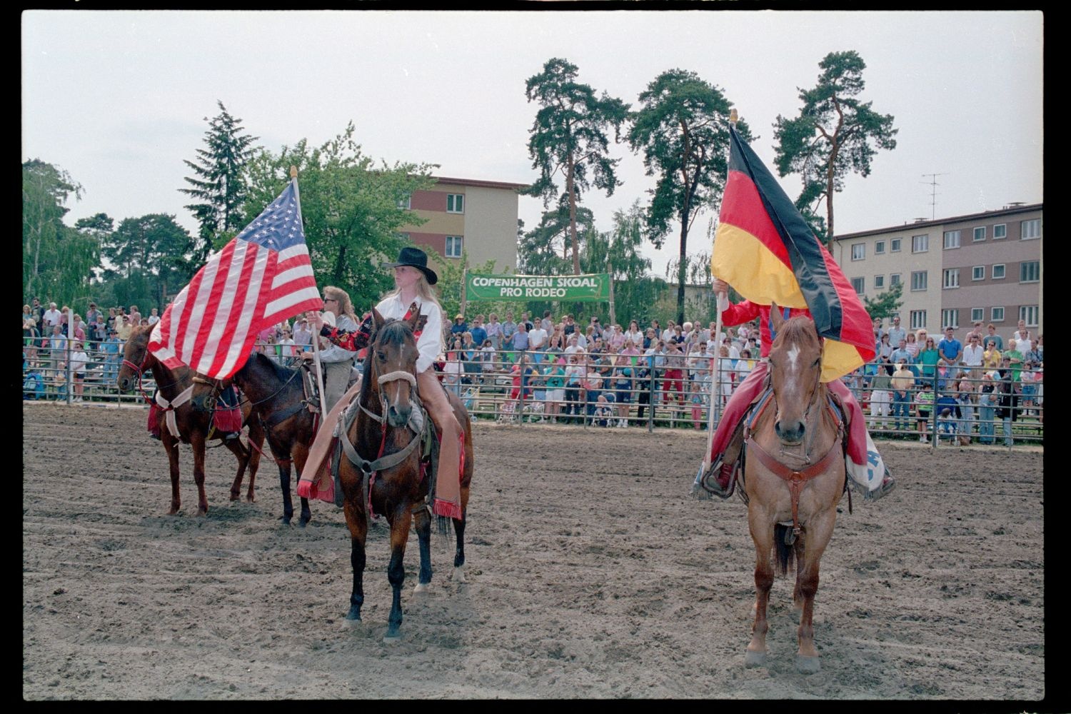 Fotografie: Rodeo Mania 1993 auf dem Festplatz Deutsch-Amerikanisches Volksfest in Berlin-Dahlem