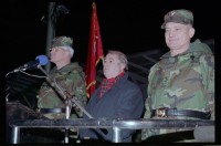 Fotografie: Begrüßung der Task Force 6-502nd nach ihrer Rückkehr aus Mazedonien in Berlin-Lichterfelde
