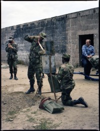Fotografie: Häuserkampfübung der U.S. Army Berlin Brigade in Parks Range in Berlin-Lichterfelde